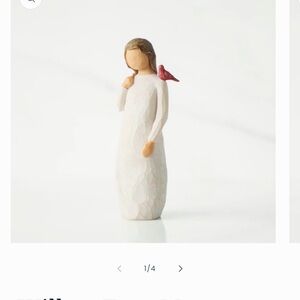 Willow Tree “Messenger” Figurine with Red Bird Accent